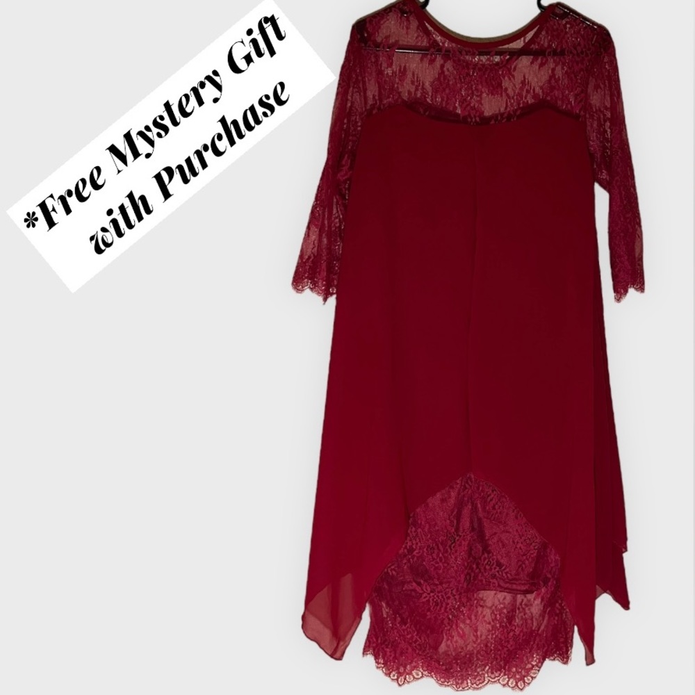 Women’s Burgundy Dress